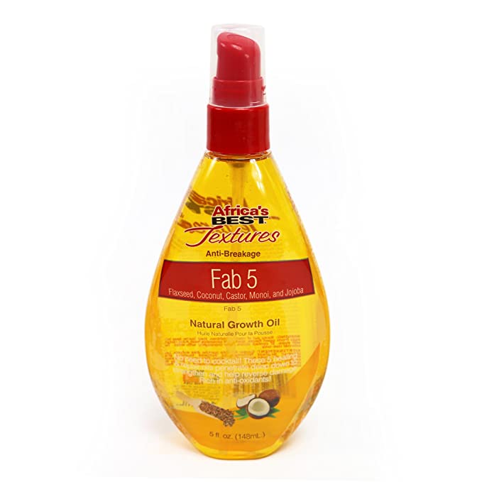 AFRICA'S BEST Textures Anti Breakage Fab 5 Natural Growth Oil