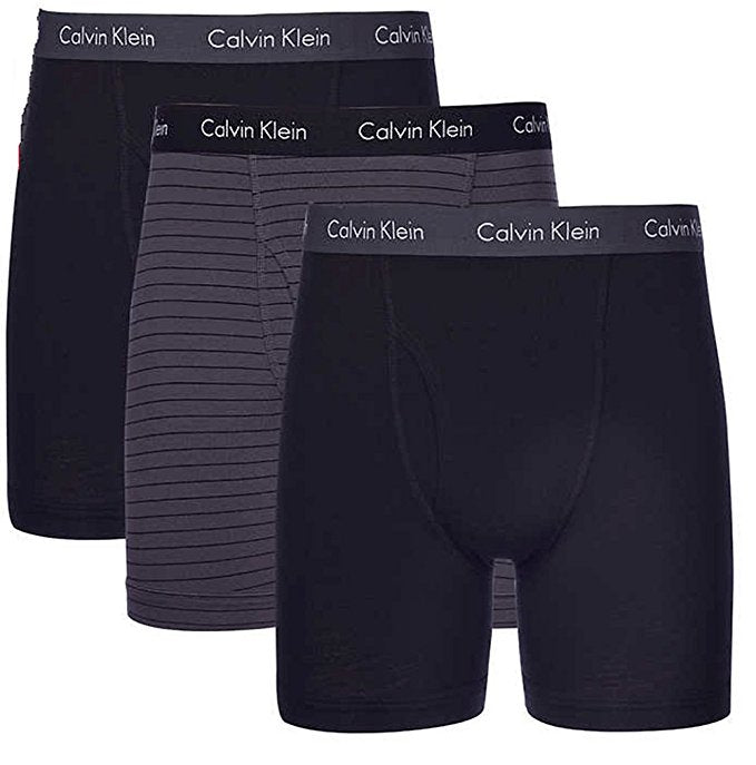 Calvin Klein, Underwear & Socks, New Mens 3pk Calvin Klein Underwear Microfiber  Mesh Boxer Briefs Black Size Xl