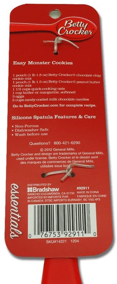 Betty Crocker Red Silicone Spatulas