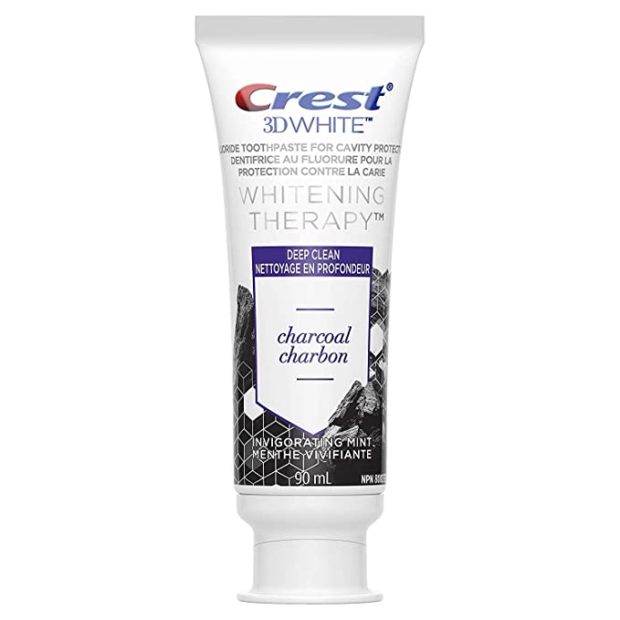 Crest 3D White Whitening Therapy Charcoal Deep Clean Fluoride Toothpaste