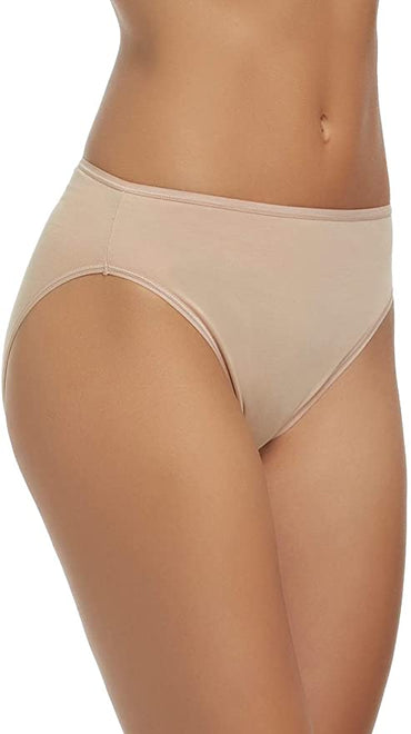 Felina Cotton Full Coverage Hi Cut - Assorted Colors (8-pack)