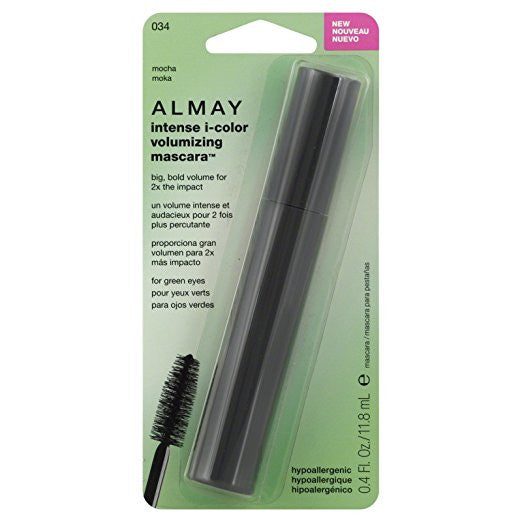 ALMAY Intense I-Color Volumizing Mascara For Green Eyes, Mocha (034) - ADDROS.COM