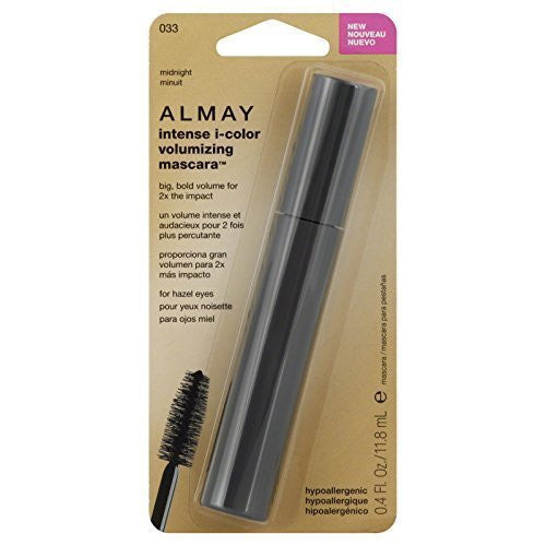 ALMAY Intense I-Color Volumizing Mascara For Hazel Eyes, Midnight (033) - ADDROS.COM