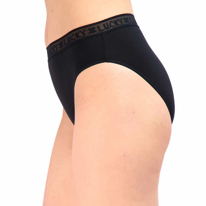 Lucky Brand Ladies' Hi Cut, 5-pack, Black