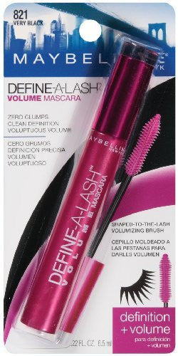 Maybelline Define-A-Lash Volume Mascara, Very Black 821 - ADDROS.COM
