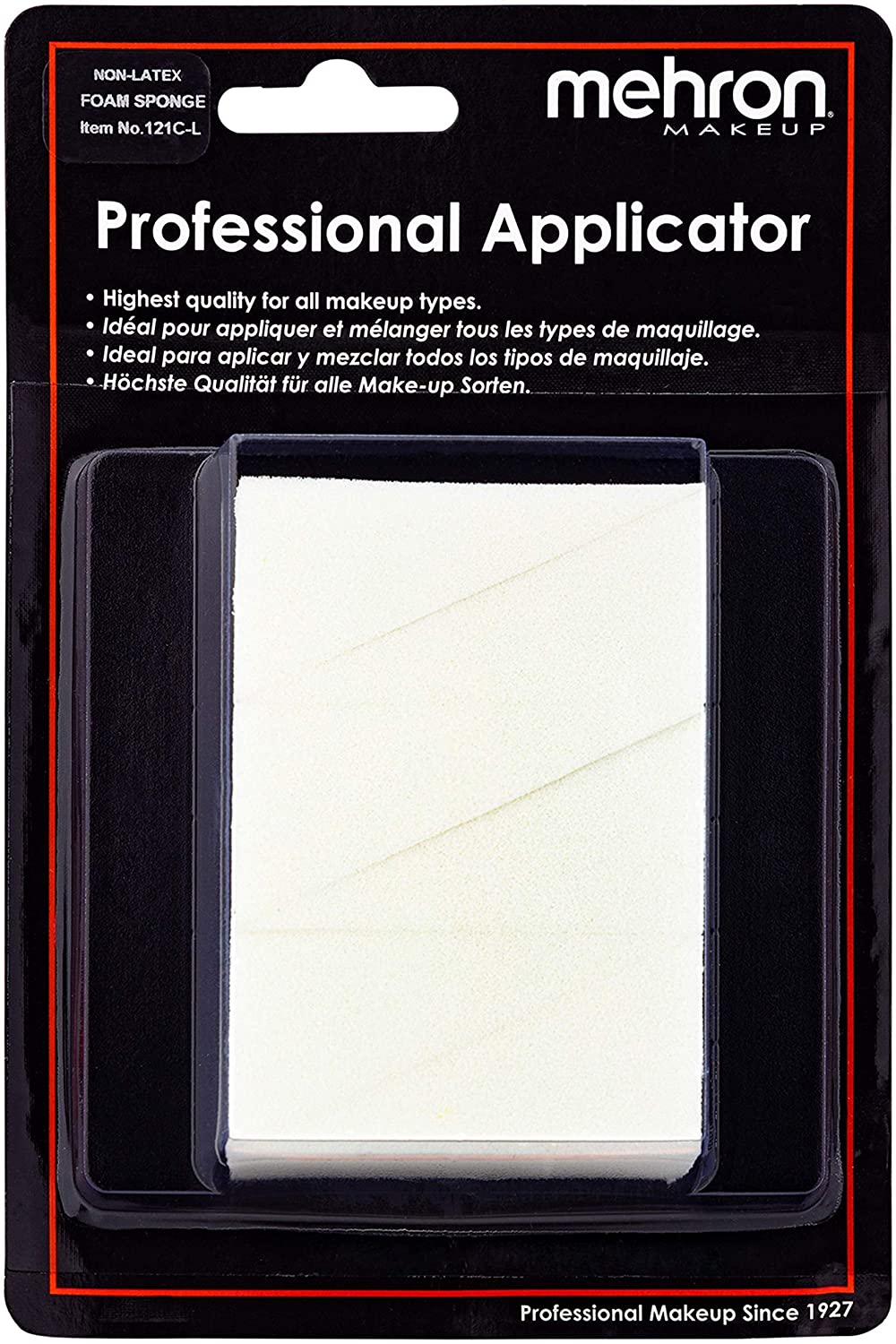 Mehron Makeup Non-Latex Triangular Foam Wedge (6 pack)