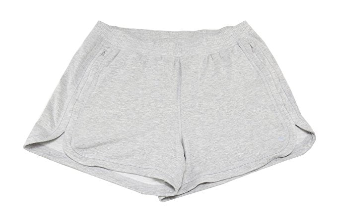 Active Life Womens Active Terry W/Zipper Pockets Short, Heather Grey - ADDROS.COM
