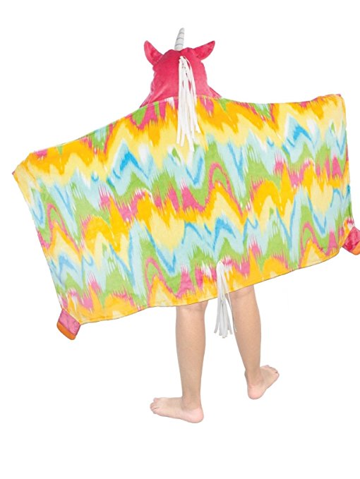 BEST BRANDS Kids Hooded Throw, Unicorn - 1-Piece - ADDROS.COM
