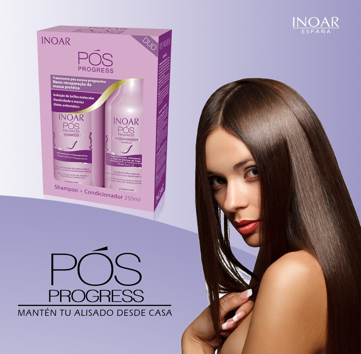 INOAR Duo PÓS Progress Kit (Shampoo & Conditioner) - ADDROS.COM