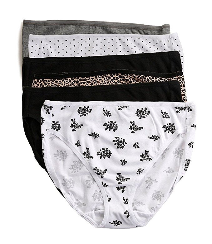 Felina Ladies' Cotton Stretch, Hi Cut Bikini (6-pack) - ADDROS.COM