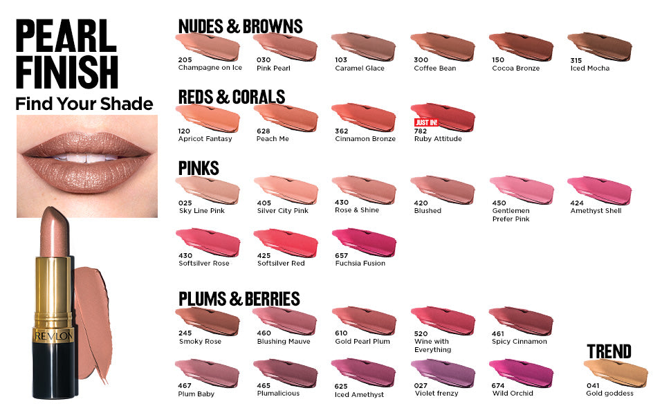 REVLON Super Lustrous Pearl Lipstick - Caramel Glace 103 - ADDROS.COM