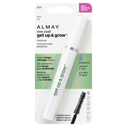 ALMAY One Coat Get Up & Grow Waterproof Mascara, Black (020) - ADDROS.COM