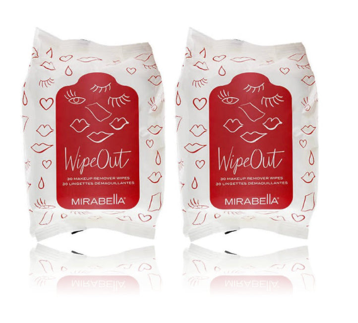 Mirabella Wipe Out Makeup Remover Wipes (30 Wipes) (2-Pack) - ADDROS.COM