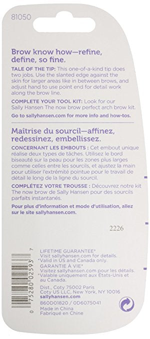 Sally Hansen Beauty Tools, Perfect The Arch-Dual Slant Point Tip (81050) - ADDROS.COM