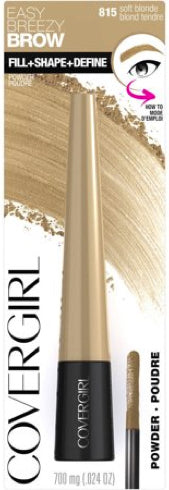CoverGirl Easy Breezy Brow Fill Plus Shape Define Eyebrow Powder, 815 Soft Blonde - ADDROS.COM