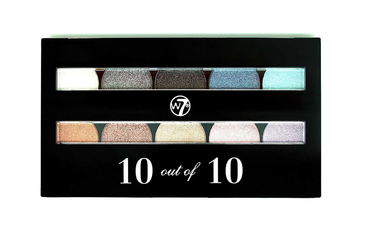 W7 COSMETICS Perfect 10 Out Of 10 Eyeshadow Palette, 0.35 oz / 10g - ADDROS.COM