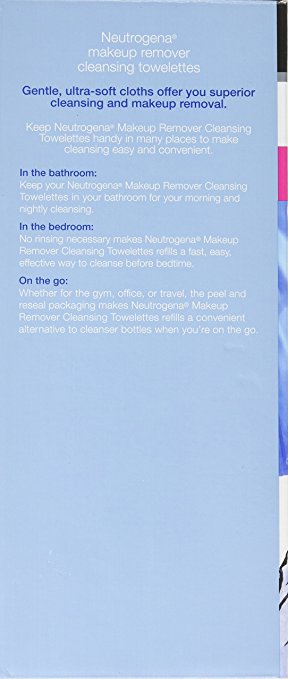 Neutrogena Makeup Remover-114 Cleansing Towelettes - ADDROS.COM