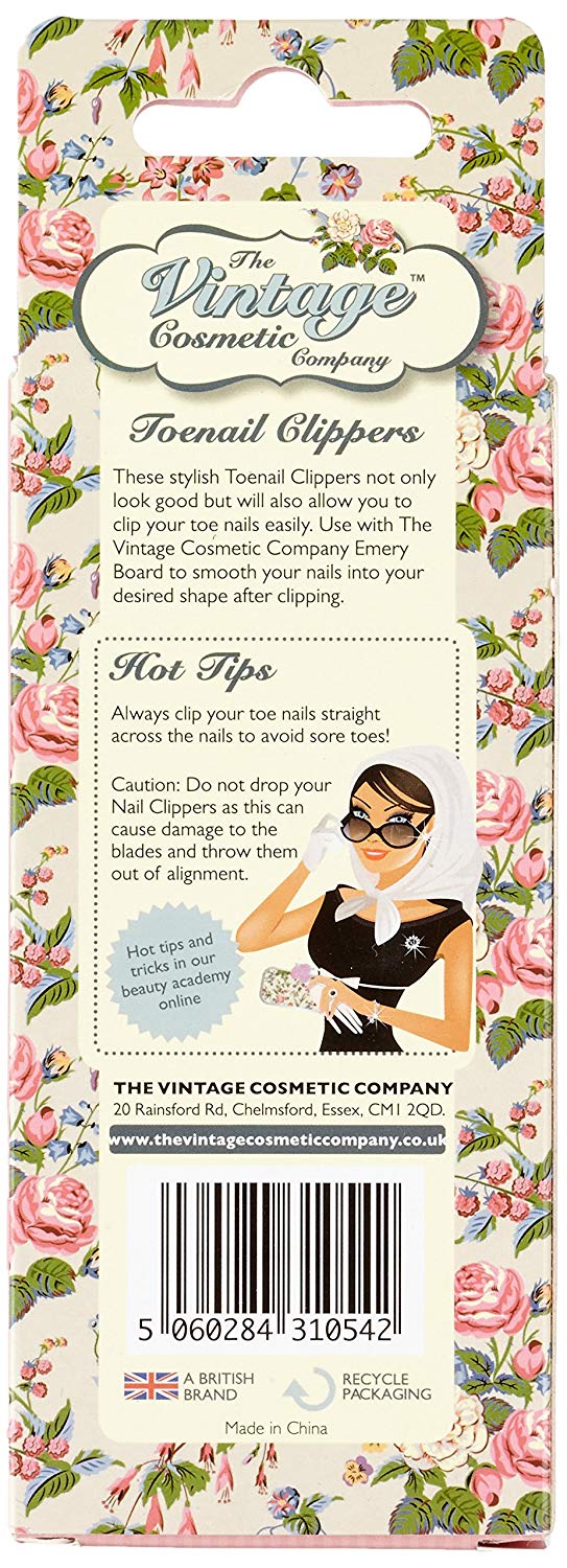The Vintage Cosmetic Company Toenail Clippers - Floral - ADDROS.COM