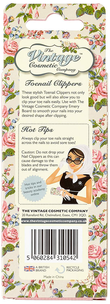 The Vintage Cosmetic Company Toenail Clippers - Floral - ADDROS.COM