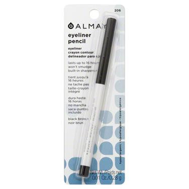 Almay Eyeliner with Built In Sharpener - 206 Black Brown - ADDROS.COM