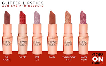 Gerard Cosmetics Glitter Lipstick, Swipe Right