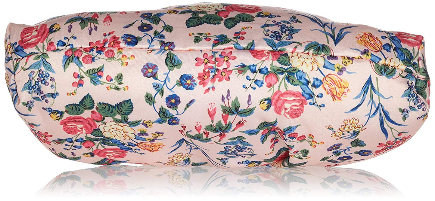 The Vintage Cosmetic Company Cosmetic Clutch Bag Pink Floral Satin - ADDROS.COM