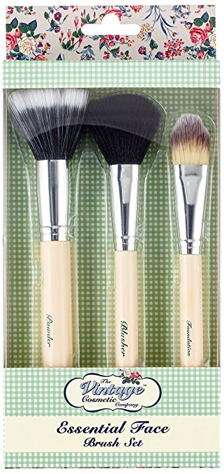 The Vintage Cosmetic Company - Essential Face Brush Set - ADDROS.COM
