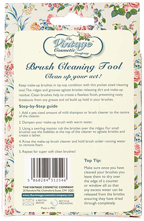 The Vintage Cosmetic Company Brush Cleaning Tool Pink - ADDROS.COM