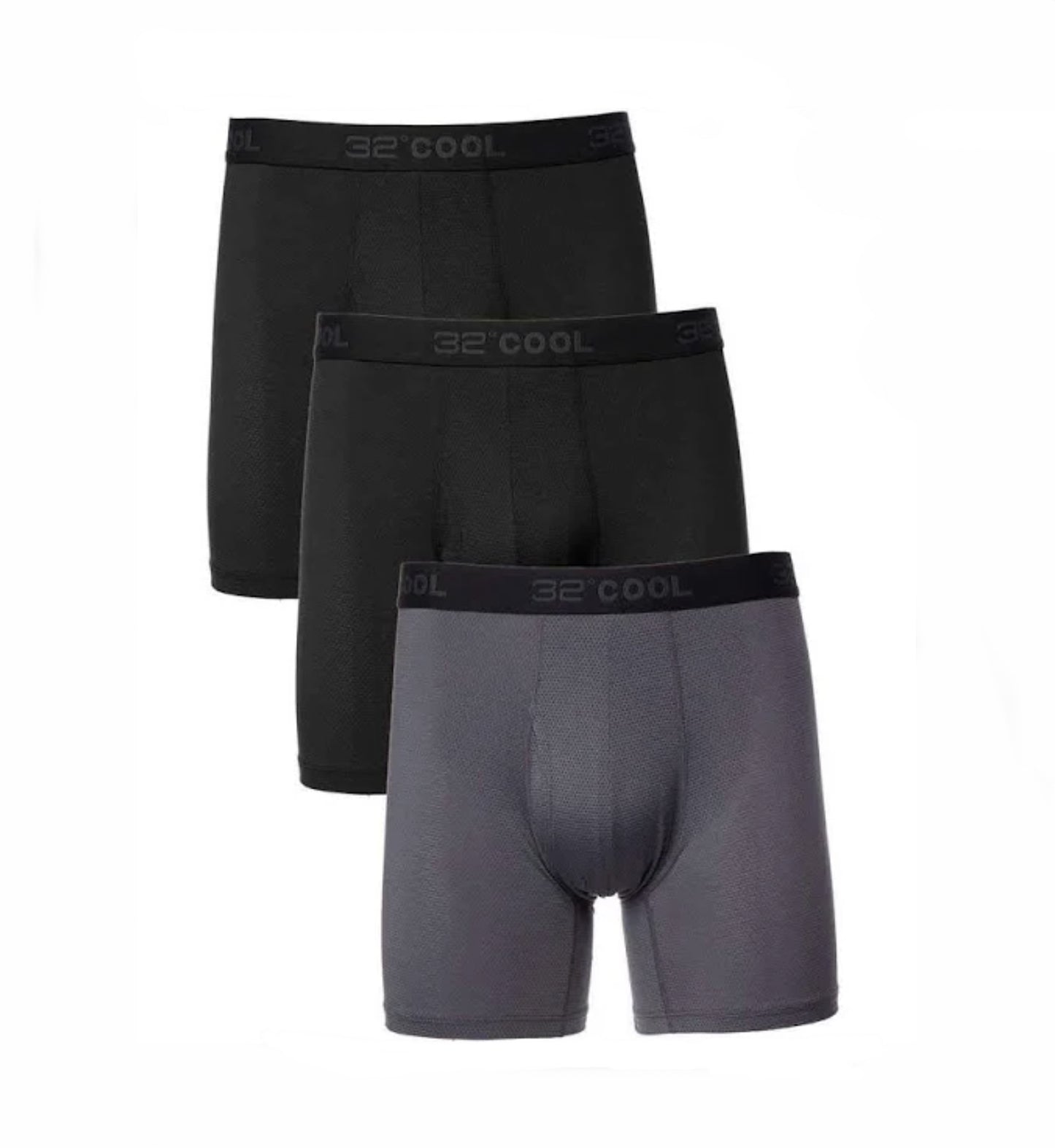 32 DEGREES Men's Mesh Wick Cool Boxer Brief (3 Pack)