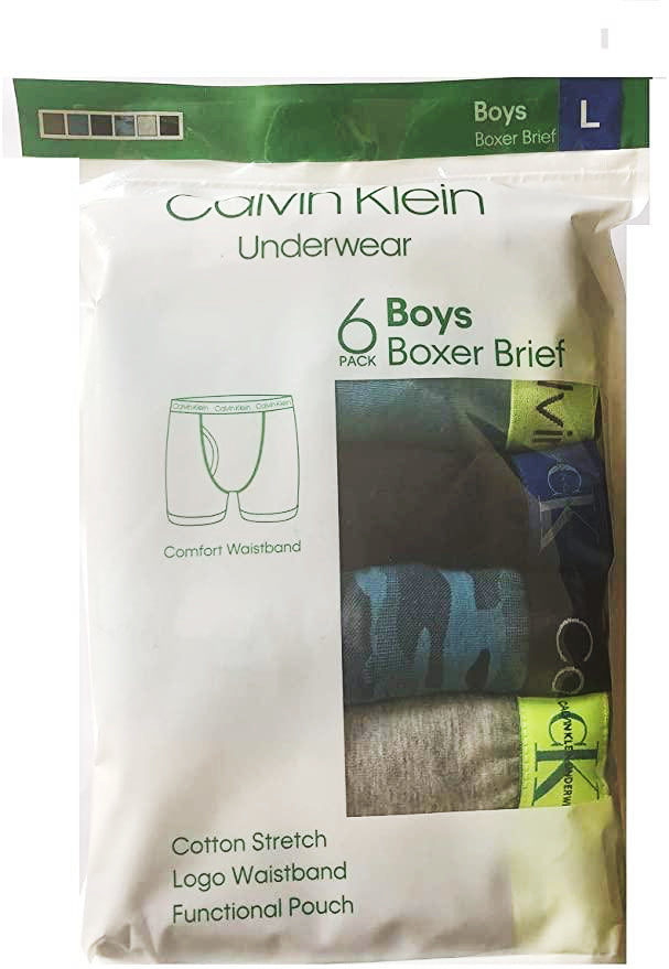 Calvin Klein Boys Boxer Brief Cotton Stretch Underwear