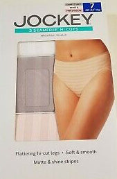 Jockey Ladies Seamfree Hi-Cut Briefs, Size 7 (3-Pk)