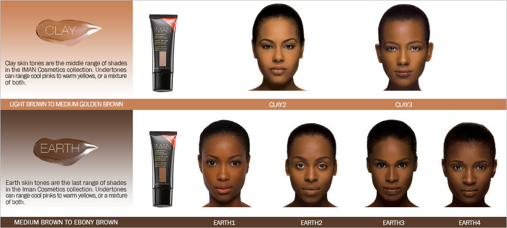 IMAN COSMETICS Luxury Radiance Liquid Makeup, Earth 4 - ADDROS.COM