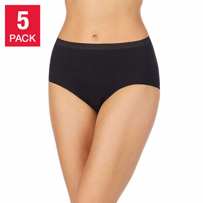 Midnight By Carole Hochman Ladies' Cotton Stretch Brief (Pack of 5)