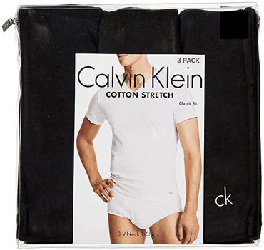 Calvin Klein Cotton Stretch V-Neck, Classic Fit T-Shirt, Men's (3-pack)