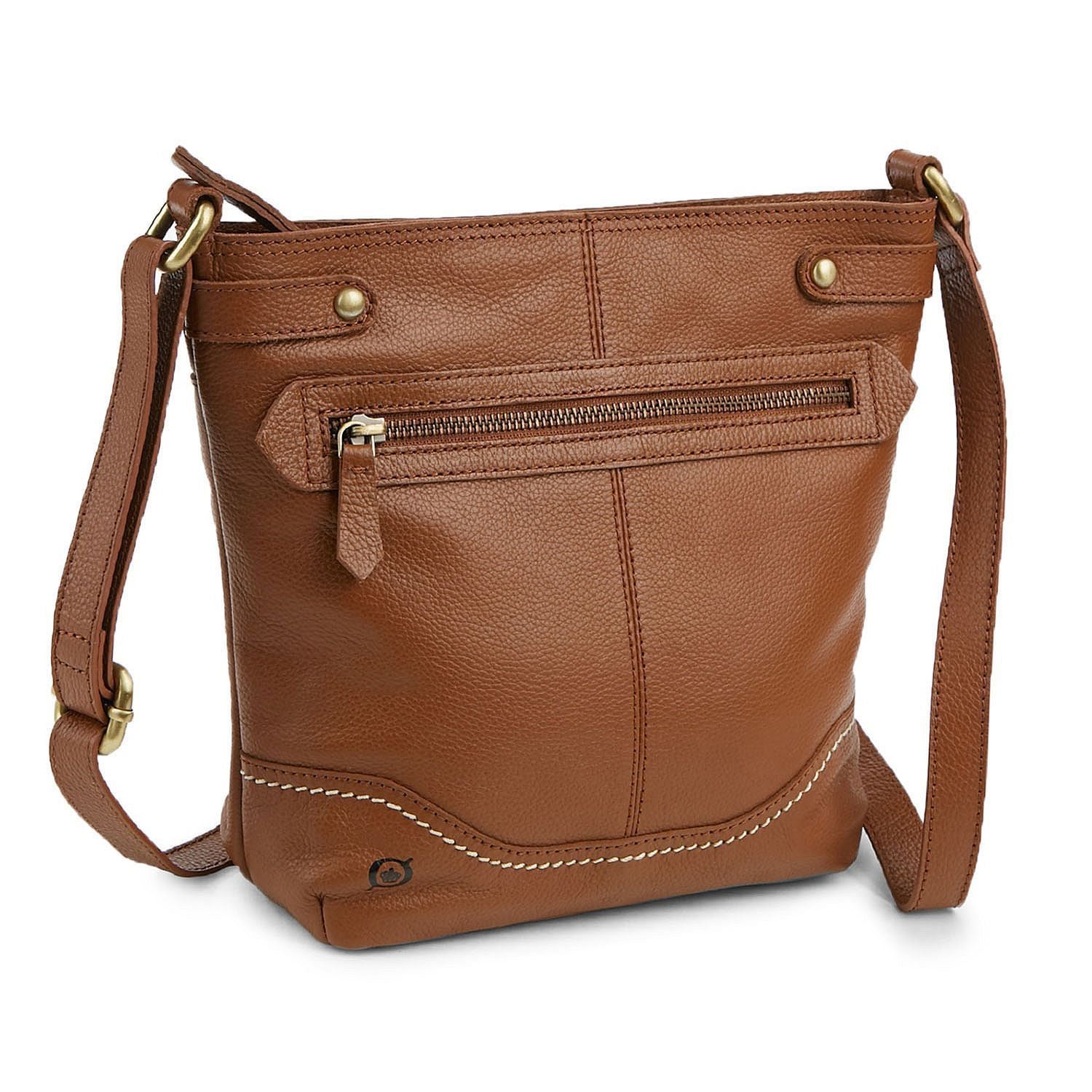 Born “Izabel” Bucket Crossbody Handbag, Saddle - ADDROS.COM
