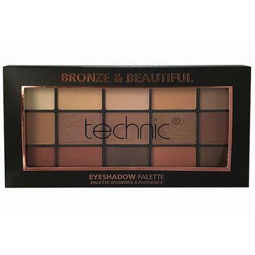 Technic Cosmetics 15 Colours Eyeshadow Palette, Bronze & Beautiful - ADDROS.COM