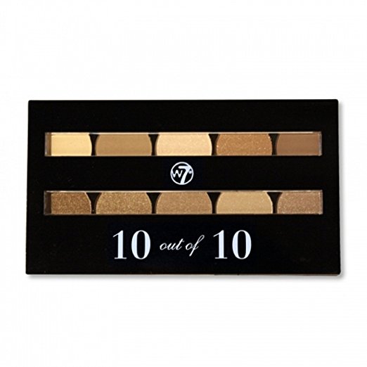 W7 COSMETICS Perfect 10 Out Of 10 Eyeshadow Palette Browns - ADDROS.COM