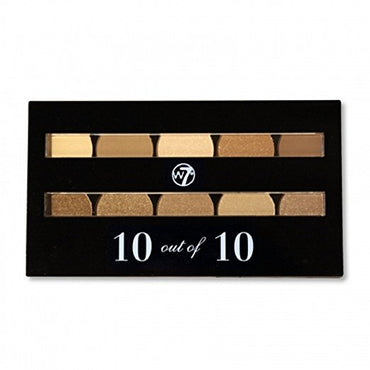 W7 COSMETICS Perfect 10 Out Of 10 Eyeshadow Palette Browns - ADDROS.COM