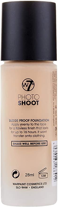 W7 COSMETICS Photo Shoot Foundation - Buff
