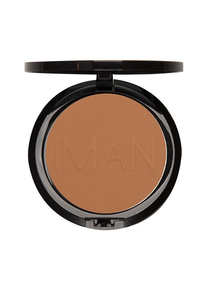 IMAN Luxury Pressed Powder, Clay Medium Dark - ADDROS.COM