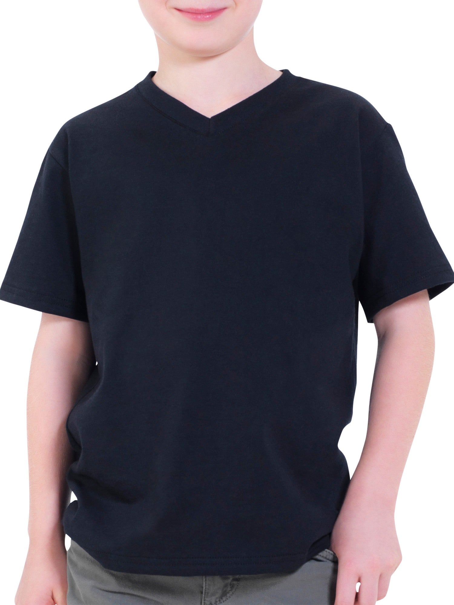 Fruit of the Loom Best™ Collection Boys' V-Neck Tee - ADDROS.COM