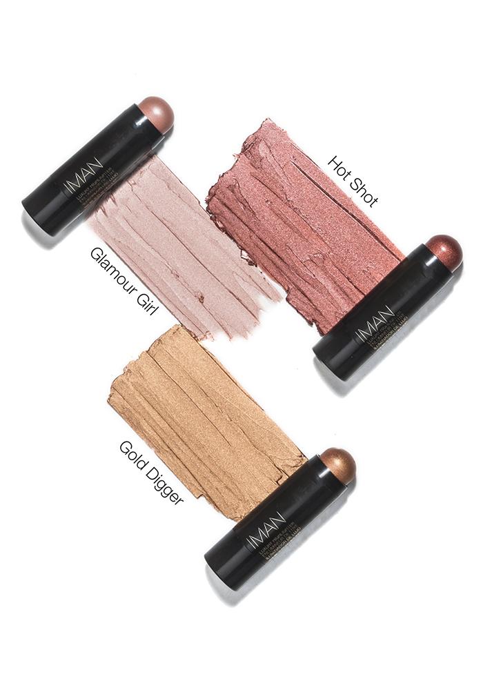IMAN Cosmetics Luxury Highlighter, Rose Gold, Hot Shot - ADDROS.COM