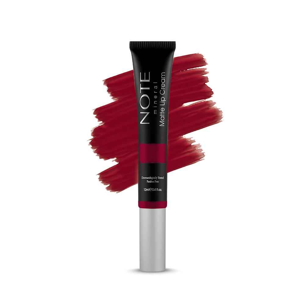 NOTE Cosmetics Mineral Matte Lip Cream Lipstick - 06 Go Red - ADDROS.COM