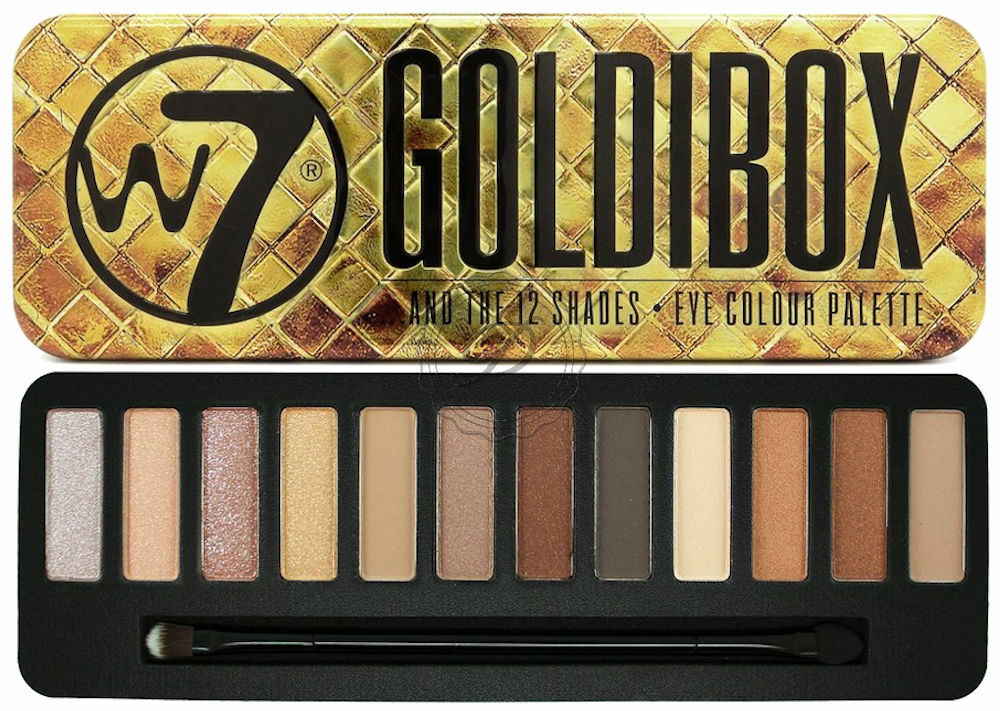 W7 Goldibox and the 12 Shades Eye Colour Palette Tin - ADDROS.COM