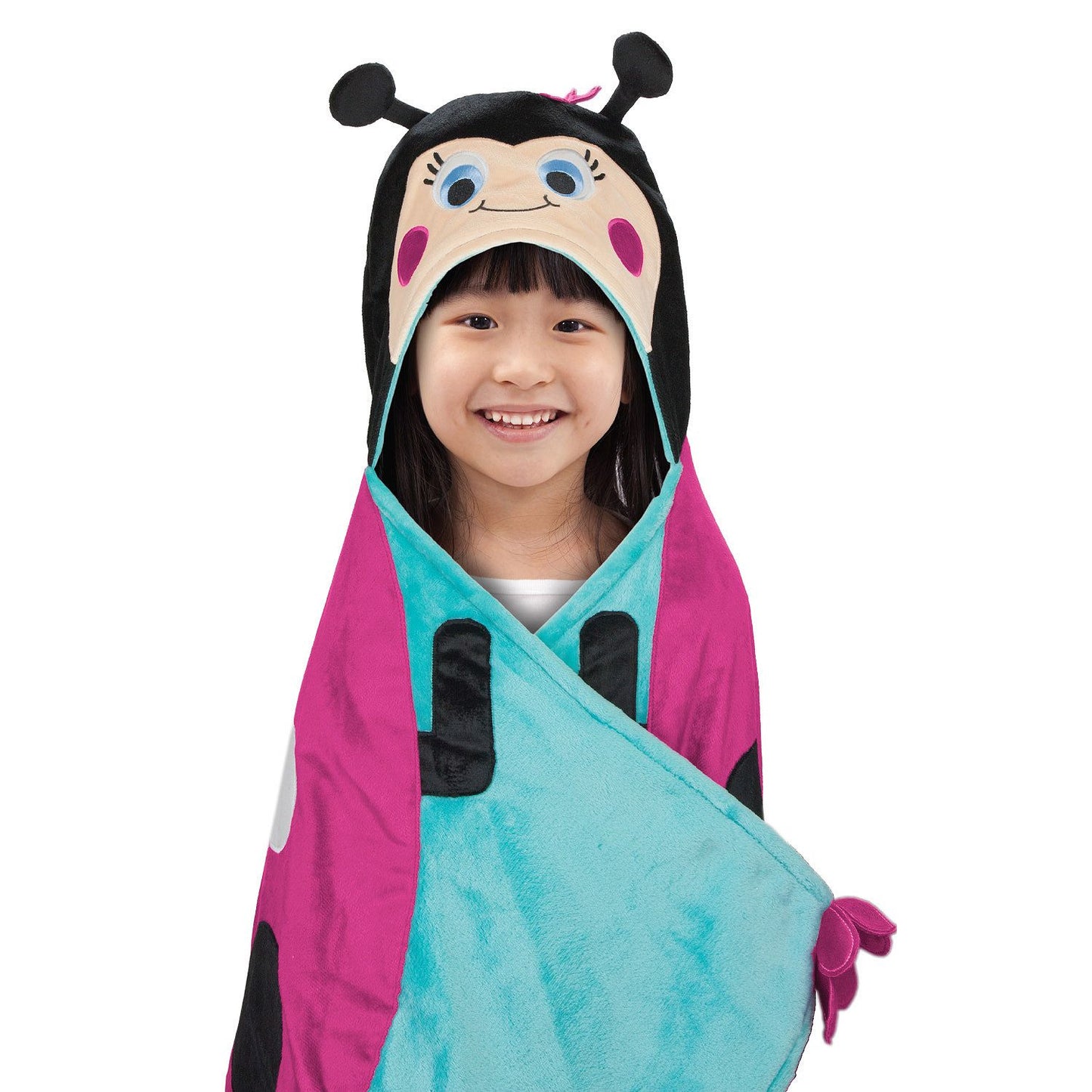 BEST BRANDS Kids Hooded Throw, Lady Bug - 1-Piece - ADDROS.COM