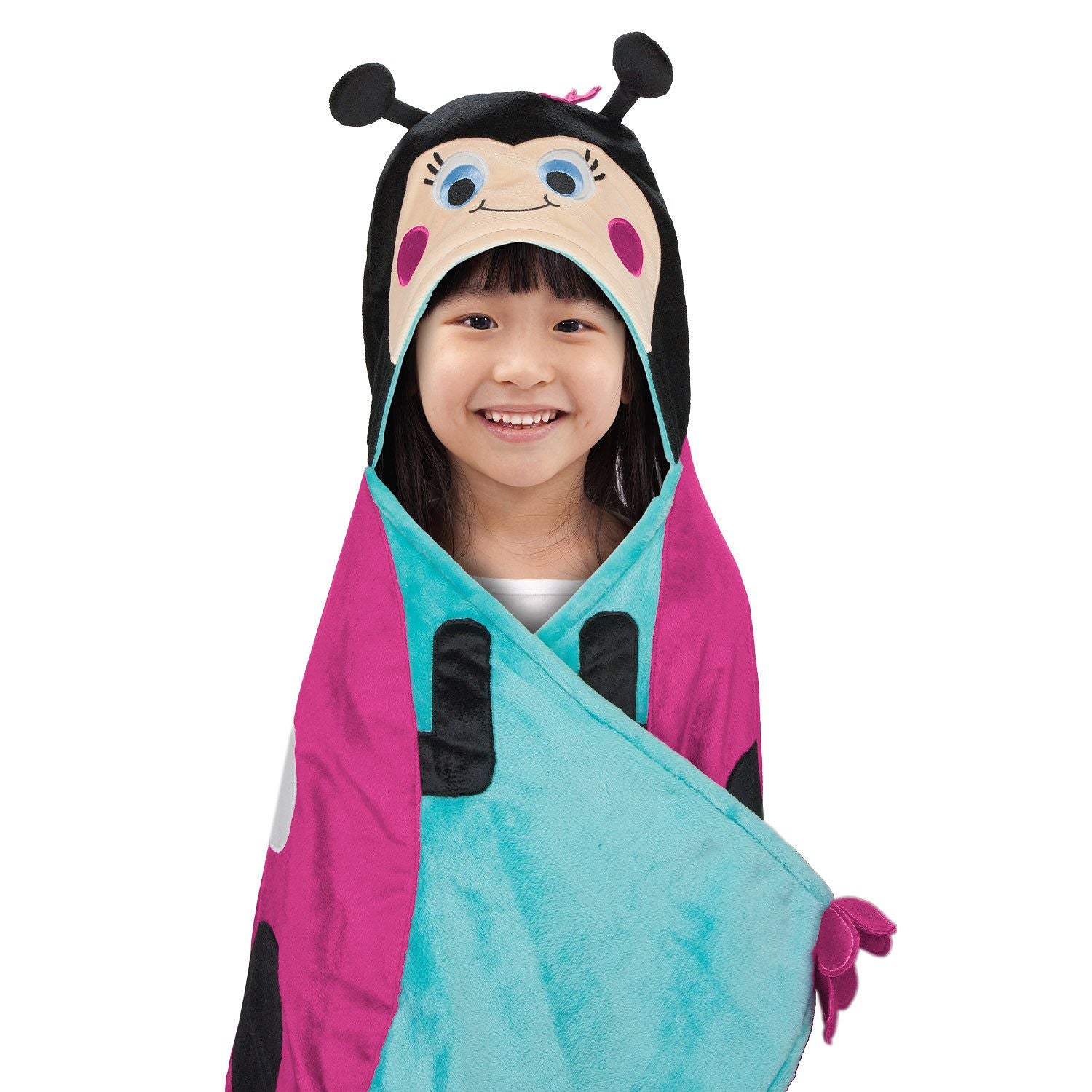 BEST BRANDS Kids Hooded Throw, Lady Bug - 1-Piece - ADDROS.COM