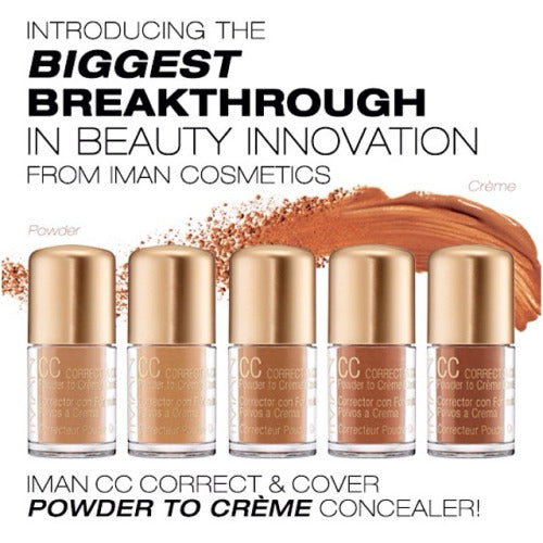 IMAN CC Correct & Cover Powder to Creme Concealer - Clay Medium - ADDROS.COM