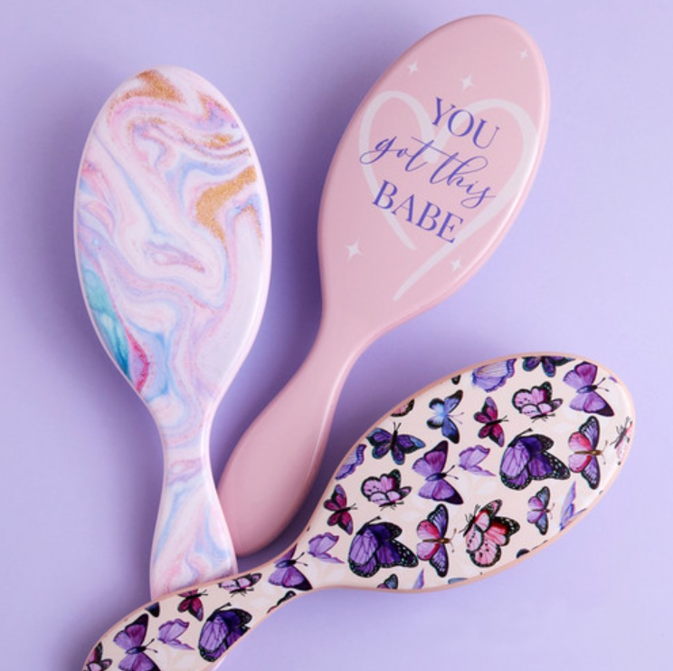 Cala Wet-N-Dry Detangling (You Got This Babe) Hair Brush (66814)