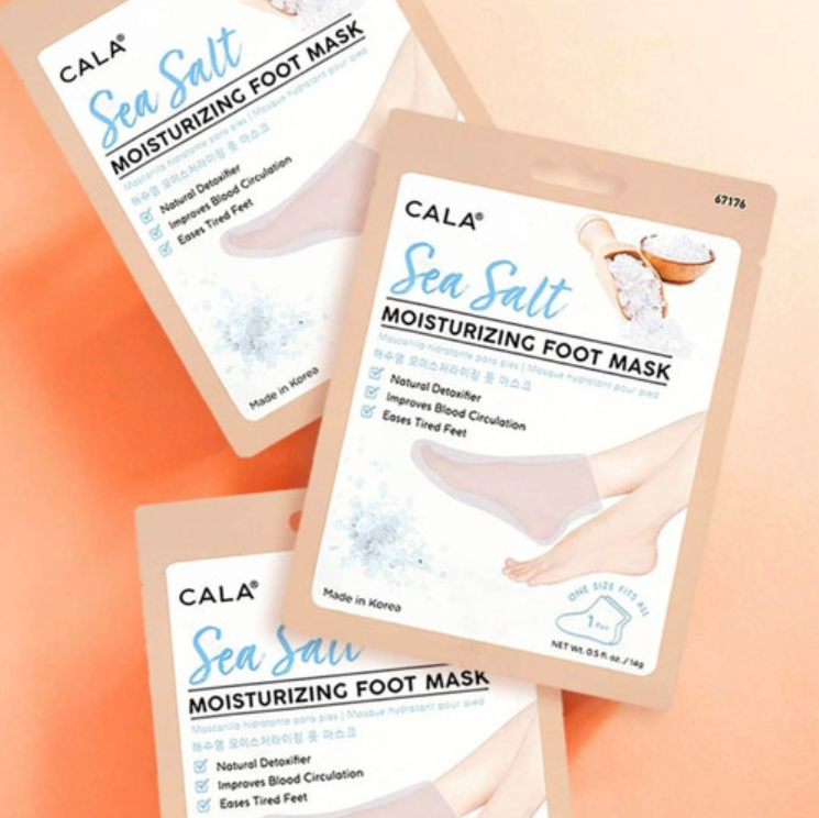 Cala Moisturizing Sea Salt Foot Mask (3 Pairs) (67176)