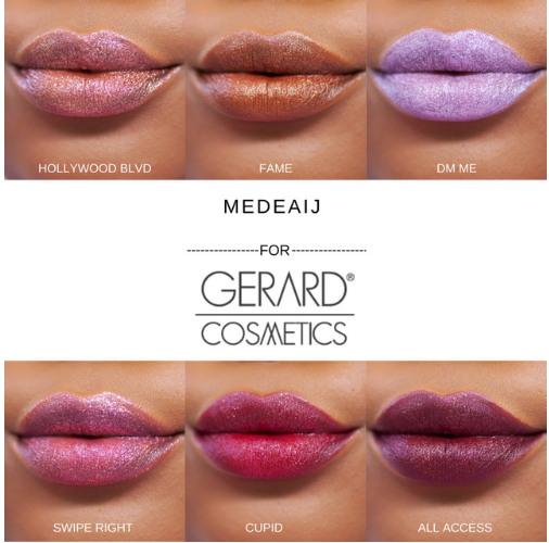 Gerard Cosmetics Glitter Lipstick, Swipe Right
